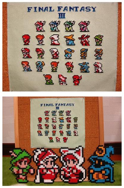 フィン No Twitter Fc ファイナルファンタジー３の全ジョブフィールドキャラの刺繍が完成しました Ff3のドットはとてもかカッコよく そしてかわいいですな 大好きです 8bit Shugei Http T Co Dwikrkmxea