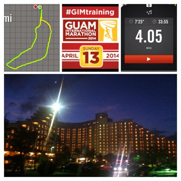 Good run! With @sickhimboi @CacayanMarvin 🏃😌👍 #4miles #GIMtraining #traininginprogress @GuamIMarathon