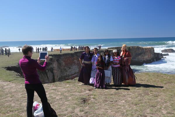 PHOTO: <a href="/SecretaryJewell/">Sally Jewell</a> snaps a photo at yesterday's Point Arena-Stornetta public lands celebration. <a href="/BLMca/">Bureau of Land Management California</a>