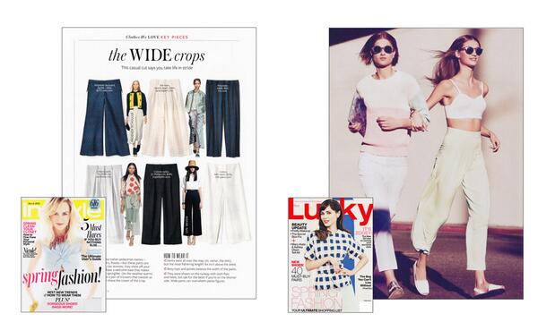 The wide fez pant getting some editorial love for spring!
