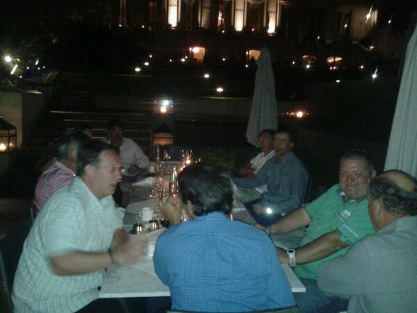 ar_invitational's tweet photo. Wine Tasting and Tapas yesterday at Park Hyatt. Great night with our fellow operators. http://t.co/9osE18xB3l
