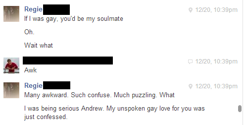 ShitRegieSays's tweet photo. We don't even need to say anything... It #literally speaks for it's self... #Facebook #Gay #Love #Confessions #SRS http://t.co/AzczJ8jvkZ