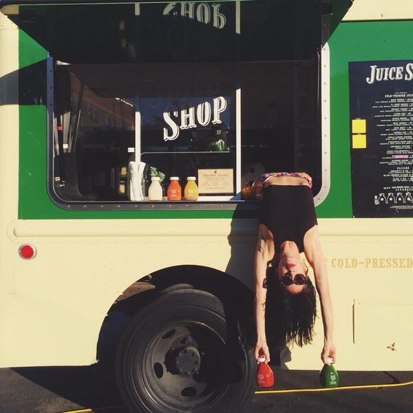 #tbt The <a href="/sfballet/">San Francisco Ballet</a>'s @doresandre *literally* hanging out at our Hayes Valley truck.