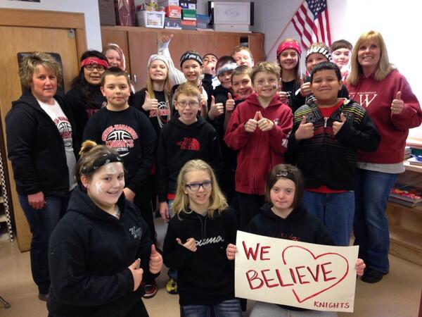 KW GBB 🏀🏀 We (Ms Fogelson's home room) Believe!! 🏀❤️🏀