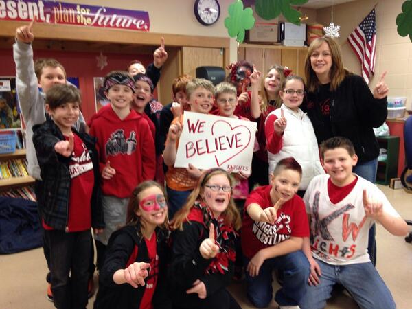 KW GBB 🏀🏀 We (Ms Dahl's home room ) Believe!! 🏀❤️🏀