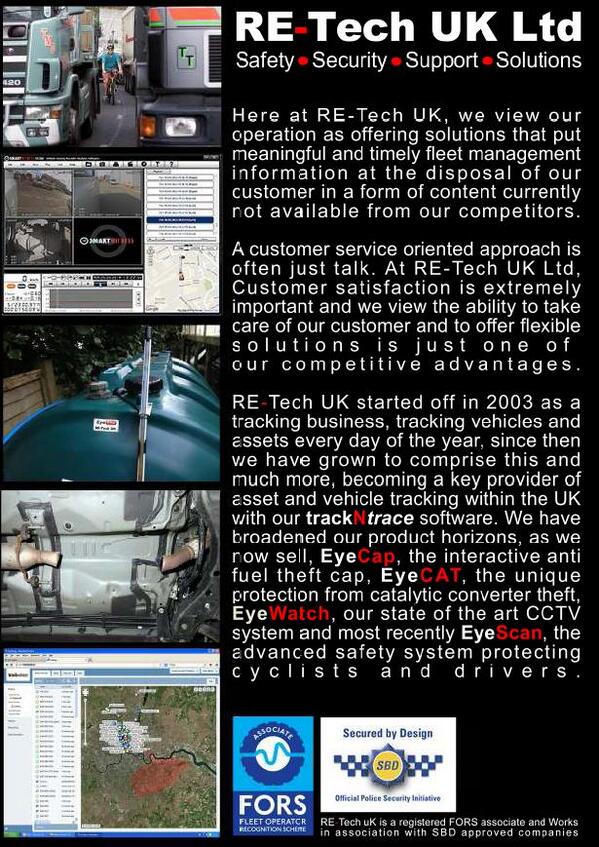 RE_TechUK's tweet image. #RETech #EyeRange #EyeScan #EyeCap #EyeWatch #EyeCAT #trackNtrace #Fleet #Transport #Haulage #Security #Fuel #Theft