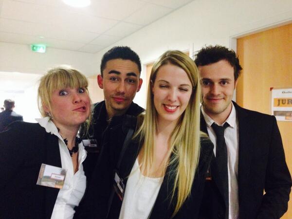CampusSaintMarc's tweet photo. Pas de stress pour les #Cookers ! Petite photo devant la salle juste avant leur passage ! #AllezRouen !! #PigierRouen http://t.co/0opkuSbnB8