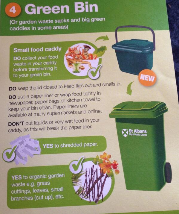 BootcampBarrie's tweet photo. @StAlbansCouncil Massive green bin that can only be used for shredded paper,food waste &amp; garden waste. #rediculous http://t.co/DwaetwyMhv