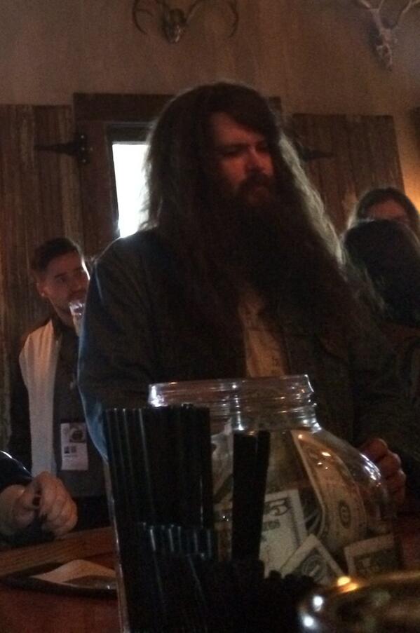 Hagrid is here to get his band signed. #dumbledouche #SXSW #SXSW14 #DXDW