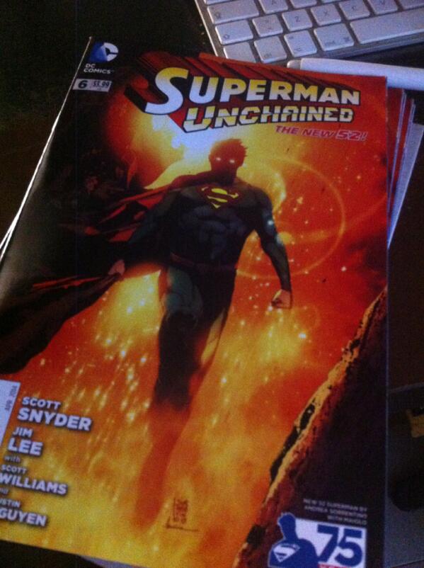 My SupermanUnchained#6 variant, with colors by @MMaiolo! :)
