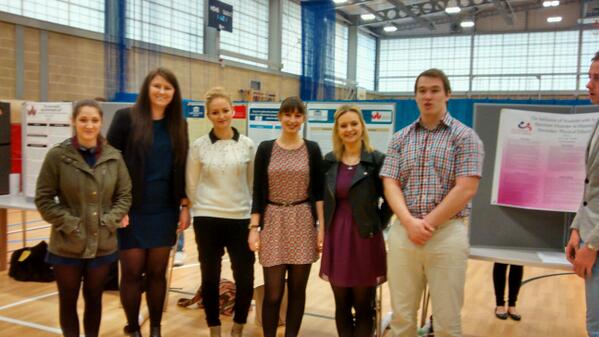 VGoodyear's tweet photo. The SPE UoB Ghent project team ready to present their posters http://t.co/pOCqLmUCBy