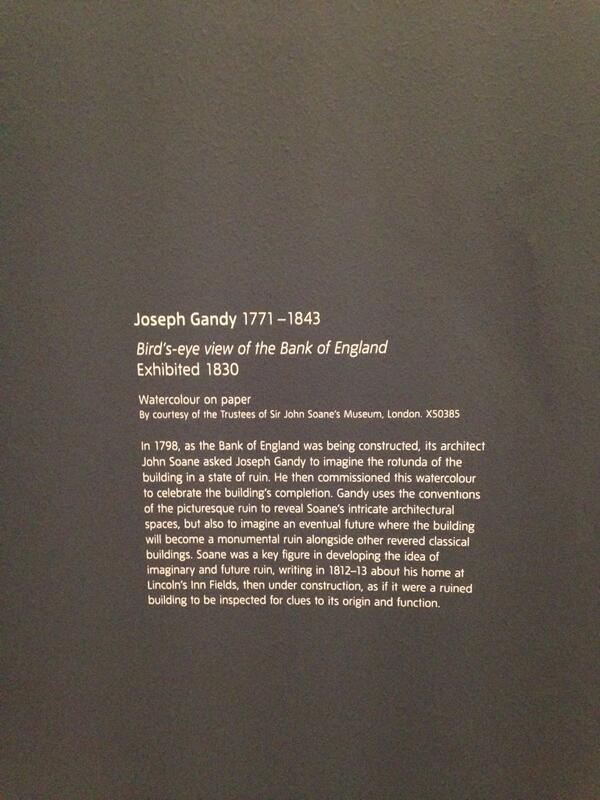 SirSoane's tweet photo. They're talking about my love of ruins at Ruin Lust on at the Tate Britain... http://t.co/ECfteH60k8