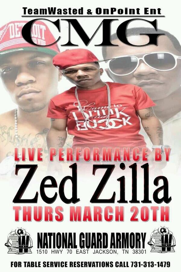 EYEAMTHECITY's tweet image. #TEAMWASTED #zed_zilla LIVE IN JACKSON TN THURSDAY MARCH 20TH #PROMOKRAZY @ROBINBOOSKII @papercheno