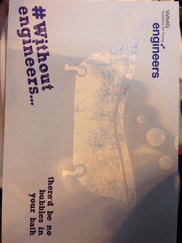 AllyCaldecote's tweet photo. After a day at the #BigBangFair I need a bubble bath. Thanks #withoutengineers http://t.co/zG8DsPOxsV