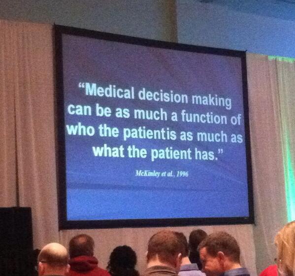 BrownGeriPal's tweet image. Not all patients are the same. Who they are effects all aspects of care. Dr. Flores on #Cultural of care #hpm14