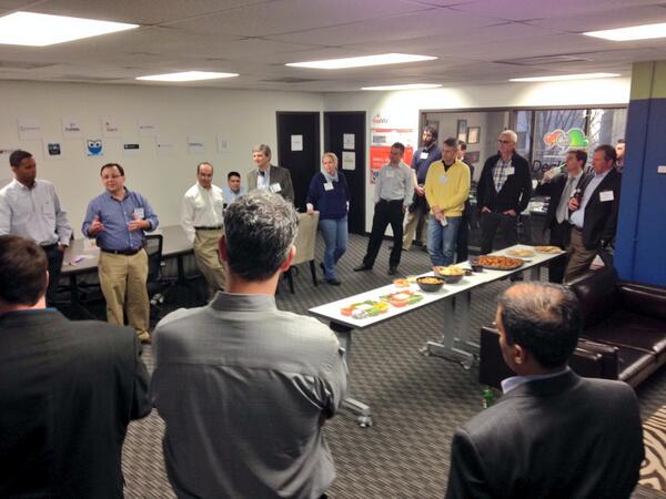 PackardPlace_'s tweet photo. The first Sponsor/Mentor happy hour with @RevTechLabs class 3. #disruptclt http://t.co/hbExtVPDdV