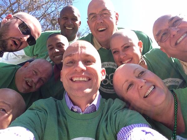 Lexus's tweet photo. Who needs longer arms when you have bigger hearts? #LexusBoldIS raised over $20k for @StBaldricks Foundation. http://t.co/SgwjxbNAnm