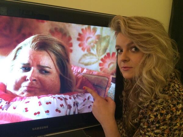 will_fieldsend's tweet photo. Christine/Sophie Waller. Hilarious to see her like this. #TheSmoke #sky1 @ImJamieBamber http://t.co/QWCS01MZTK