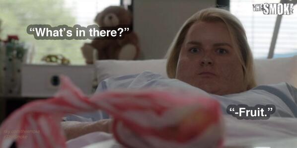 will_fieldsend's tweet photo. My Soph! “@KudosTV: We don't think this will go down too well with Chrissie #TheSmoke http://t.co/EUppA3Gtne”