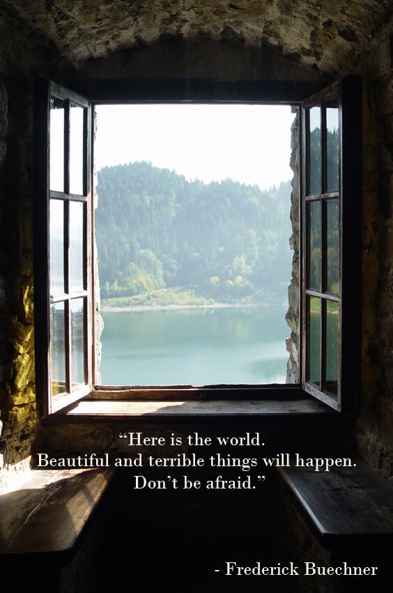 Frederick Buechner on Twitter: "Here is the world 