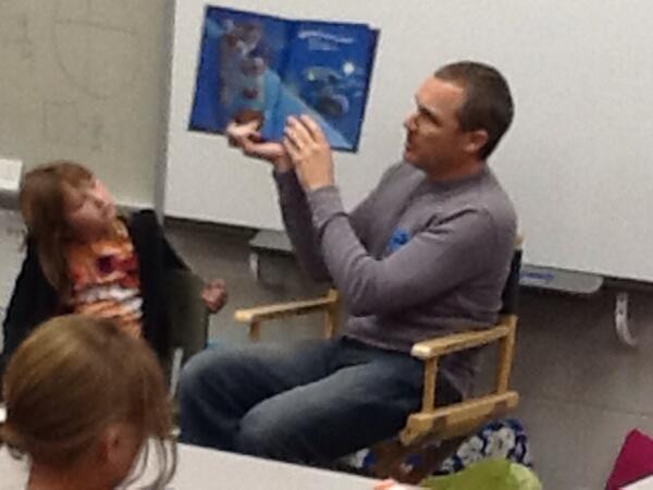 JMullannix's tweet photo. Thank you for reading Snowmen at Night Mr. Bauer! We love Mystery Readers! #vpetweets http://t.co/U22uMIoBgW