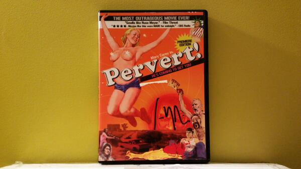 Collectorpimp's tweet image. PERVERT signed by director.  DVD - 1st issue. $20 includes shipping to US
Message me if interested