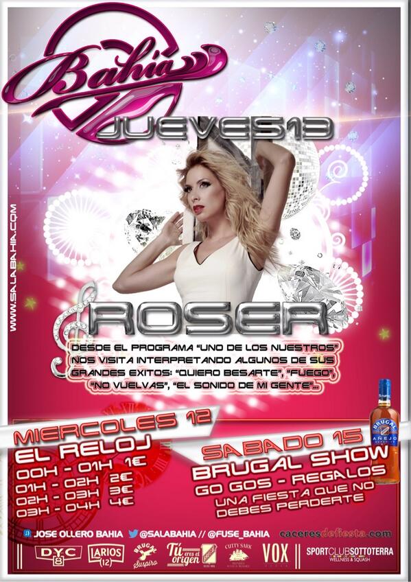 salabahia's tweet photo. 🎉¡Ni te lo pienses!🎉
Por sólo 6€ con cons.ó 3€ con cons.(por lista hasta la 1:30h) disfruta del espectáculo de Roser! http://t.co/lWGACT6zeq
