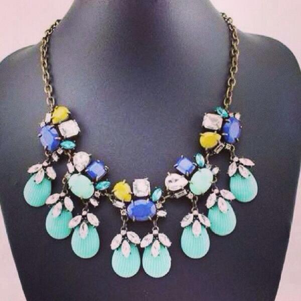 sparkle_ruby's tweet image. In stock soon! #aqua #necklace #sparkleruby