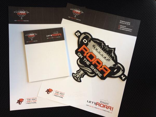 102GreyCupFest's tweet photo. Look what arrived at the #102GC Festival office! #ROARontheShore @BCLions @CFL http://t.co/Ov1CtAMVXT