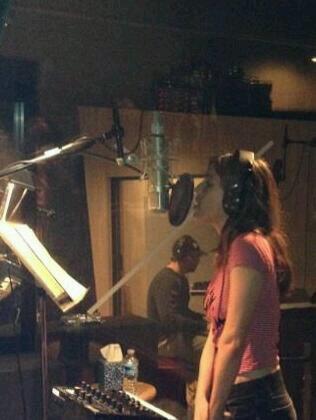RaineyQualleyFC's tweet photo. Recording day in the studio! http://t.co/Lo3uwaMoDL