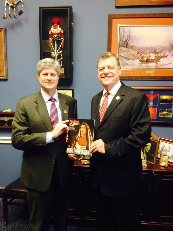 ND_Oklahoma's tweet photo. Rep. Jeff Fortenberry, Neb. and Rep. Tom Cole, Okla. love the new Native Daughter's-Oklahoma magazine. http://t.co/7B3QpTLsh7