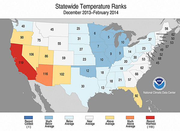 Mark_Baden's tweet photo. This winter (December-February) was the 5th coldest ever in the state. http://t.co/aA5g8OViwj