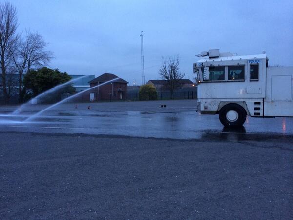 ICVES's tweet image. Our delegates had a chance to operate a @PoliceServiceNI Water Cannon today #ICVES #CrowdControl
