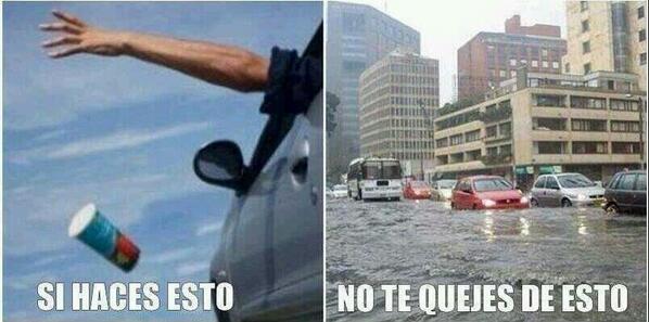 CampoNeblina's tweet photo. #Consejos171 #Inundaciones Si tienes basura en tus manos... piénsalo mejor antes de tirar tu basura a la calle http://t.co/PCkk25mTpZ