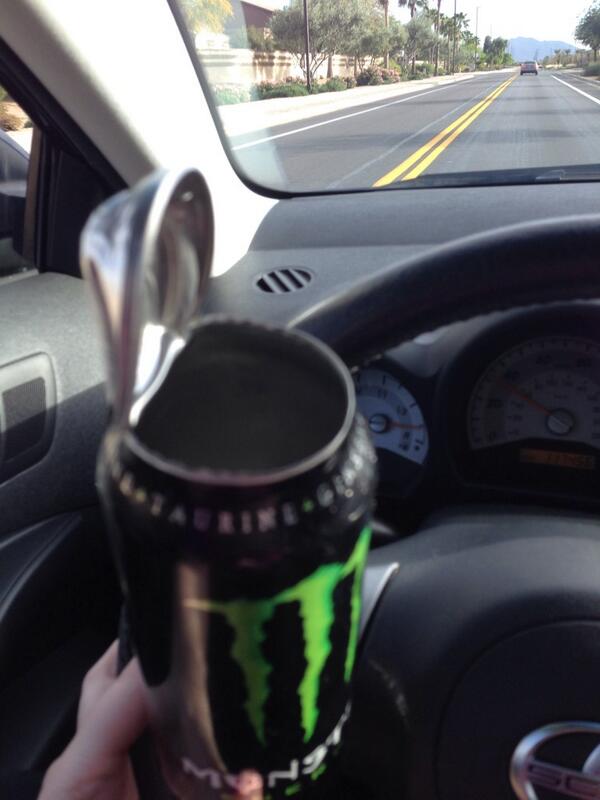 MichelleScratch's tweet image. @Peter_Mooney_ you are lucky to have weather!! It was so hot here in AZ yesterday that my monster exploded in my car