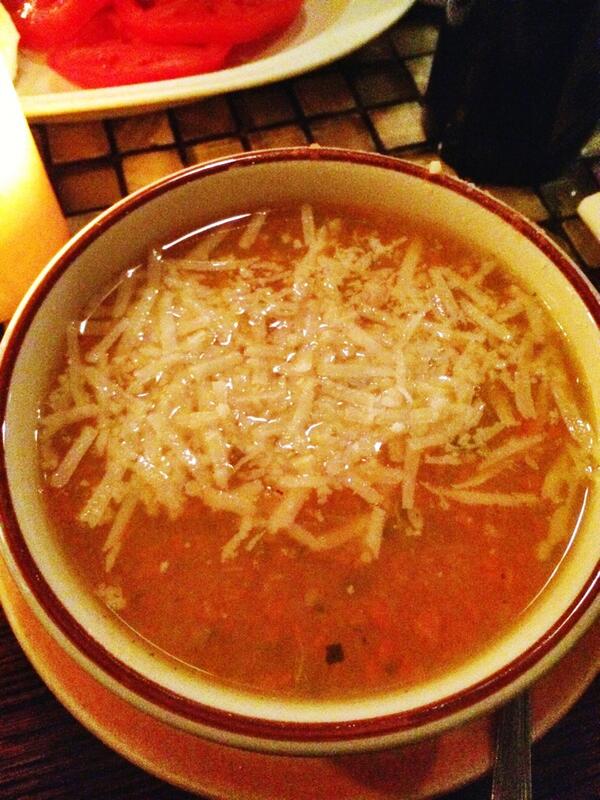 viaquadronno's tweet photo. Fresh #vegetable purée soup with #parmesan #warming #healthy #eeeeeats #canigetayum  #food #nyc  #dinner http://t.co/2RjMO8qgG5