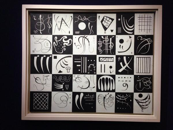 Lavapiubianco's tweet photo. Kandinsky black &amp; white. Mostra Palazzo Reale Milano http://t.co/m1tqZSiyPQ