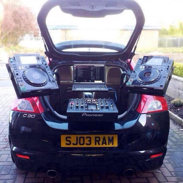 WandWmusic's tweet photo. The DJ Car http://t.co/7z2VS9oxwj