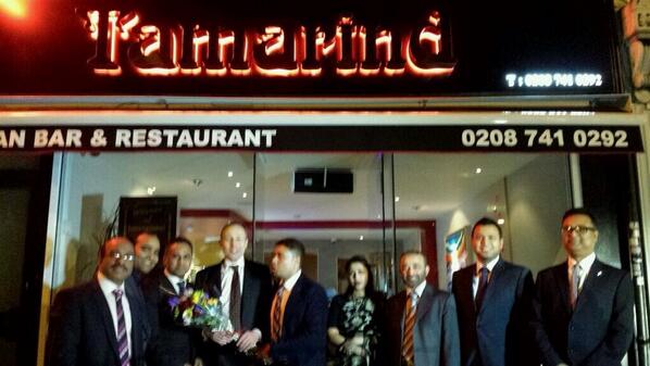 tamarind_north's tweet photo. @hammersmithandy dining at our London Hammersmith branch! http://t.co/RuuSGtLyii