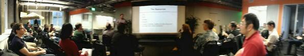 sfmysql's tweet image. Watching @RoomieGunns from @Percona talk at tonight's #sfmysql meetup. Watch live at s.sfmysql.org/live
