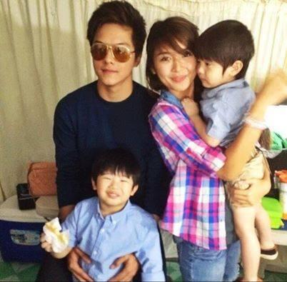 DanieLuvKathryn's tweet image. Happy Family @imdanielpadilla @bernardokath #2sons? Hahaha