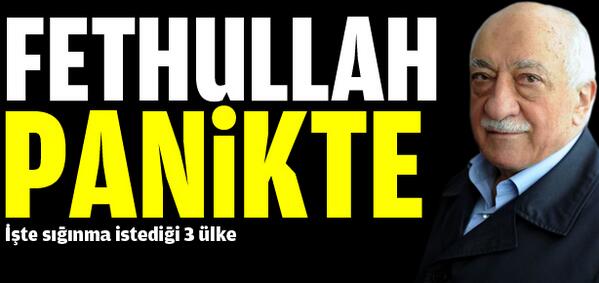 Fethullah Gülen'den 3 Ülkeye Sığınma Talebi!
Deşifre Olduğunu Anladı! Kaçacak Delik Arıyor! 
analizmerkezi.com/fethullah-gule…