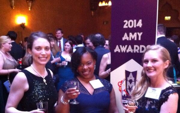 Check out the @MKTinspirations ladies and @AMA_Marketing #AMYAward committee member Shannon pose for a pic!