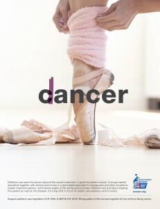 doclake's tweet image. #palliative ad done with @ACSCAN cancer/dancer #hpm14