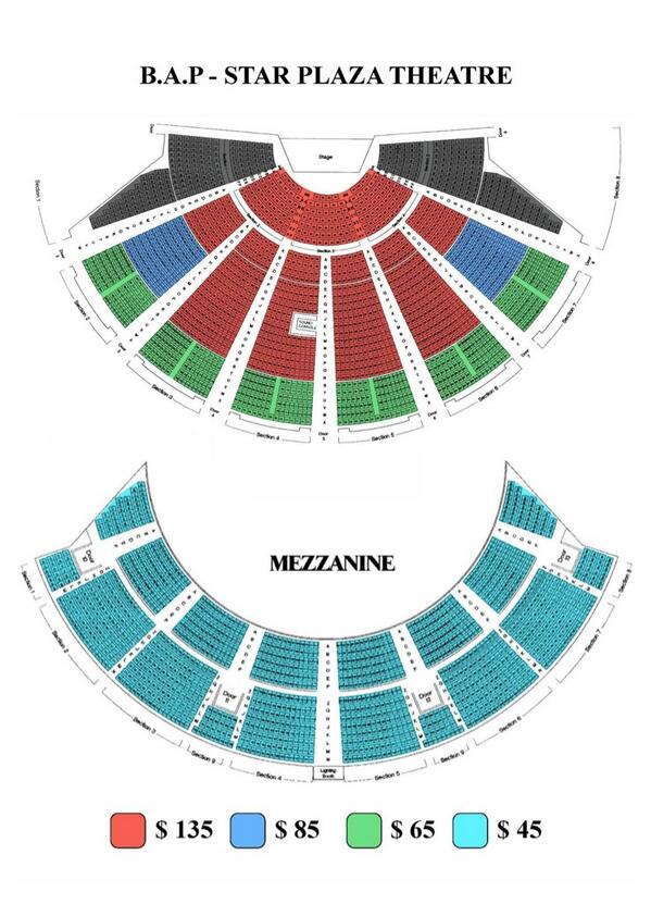 Plaza Theatre Seating Chart