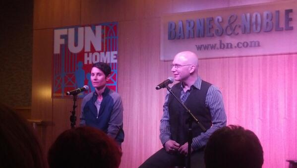 FUN HOME CD signing at Barnes and Noble