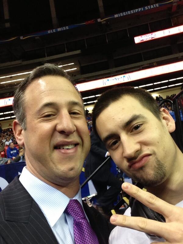 CBSSportsCBB's tweet photo. #NEVERDOTHISAGAIN RT @GoodmanESPN Can THIS GUY make another run to NCAA tourney? #champweekselfies http://t.co/dwbpL9X0wa