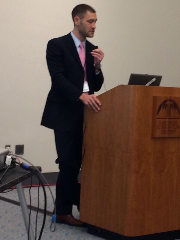 rbernack's tweet image. Josh getting his young investigator award- well deserved ! #hpm14