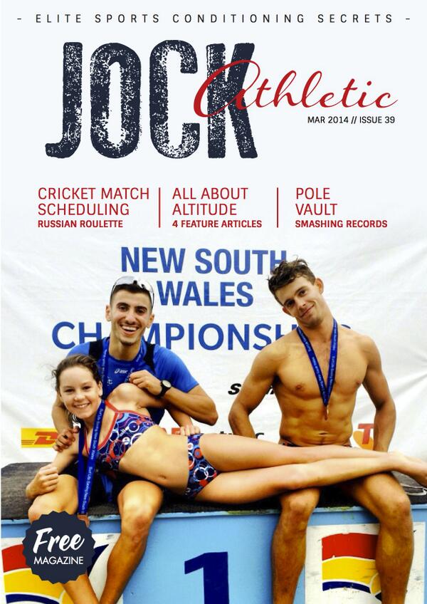 <a href="/JockAthletic/">Jock Campbell</a> Free Mag March Issue - everything on #altitudetraining, #cricket + more. Enjoy issuu.com/jockathletic/d… ”
