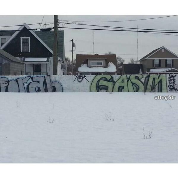attng3tr's tweet photo. #Porab #Gasm #detroit #detroitgraffiti #graffiti http://t.co/pQnvXSi8ZG
